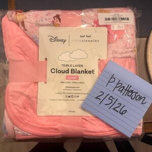 New Little Sleepies Princess Garden Cloud Blanket